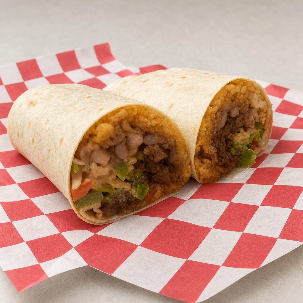 Lunch Bistec Burrito.