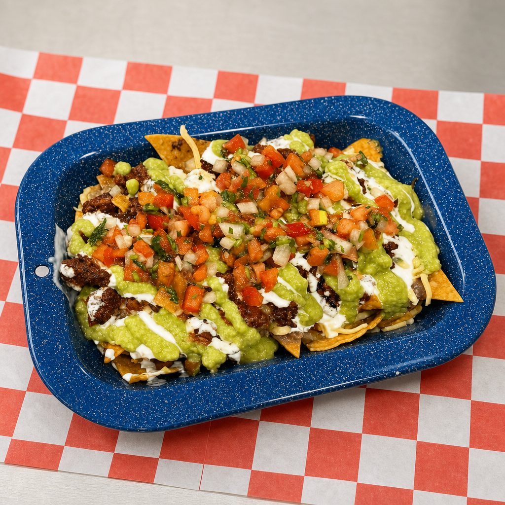 Lunch Barbacoa Loaded Chips.