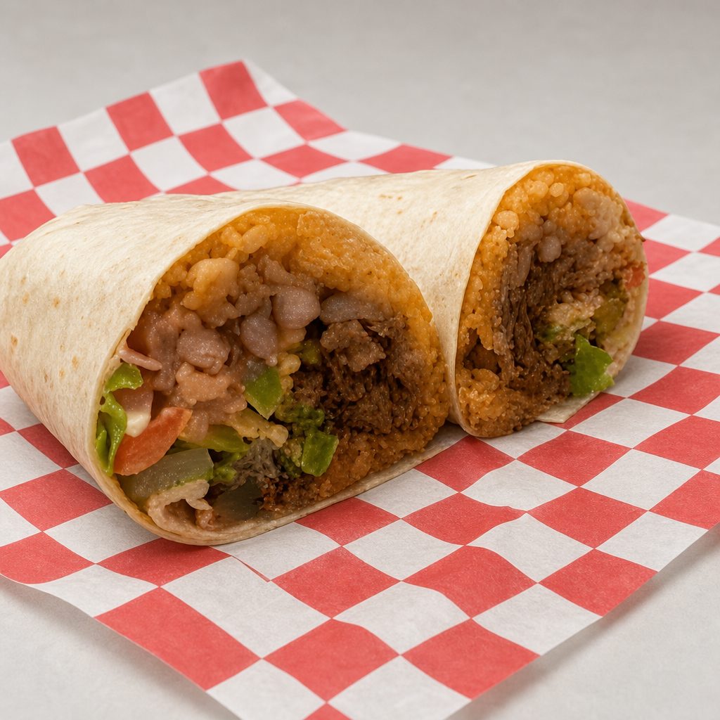 Lunch Trompo Burrito.