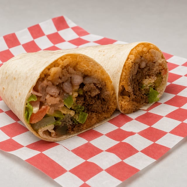 Lunch Trompo Burrito.