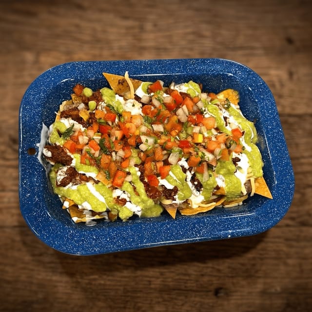 Lunch Barbacoa Loaded Chips.