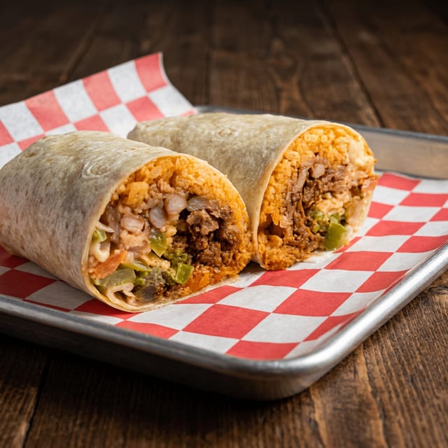 Lunch Trompo Burrito.